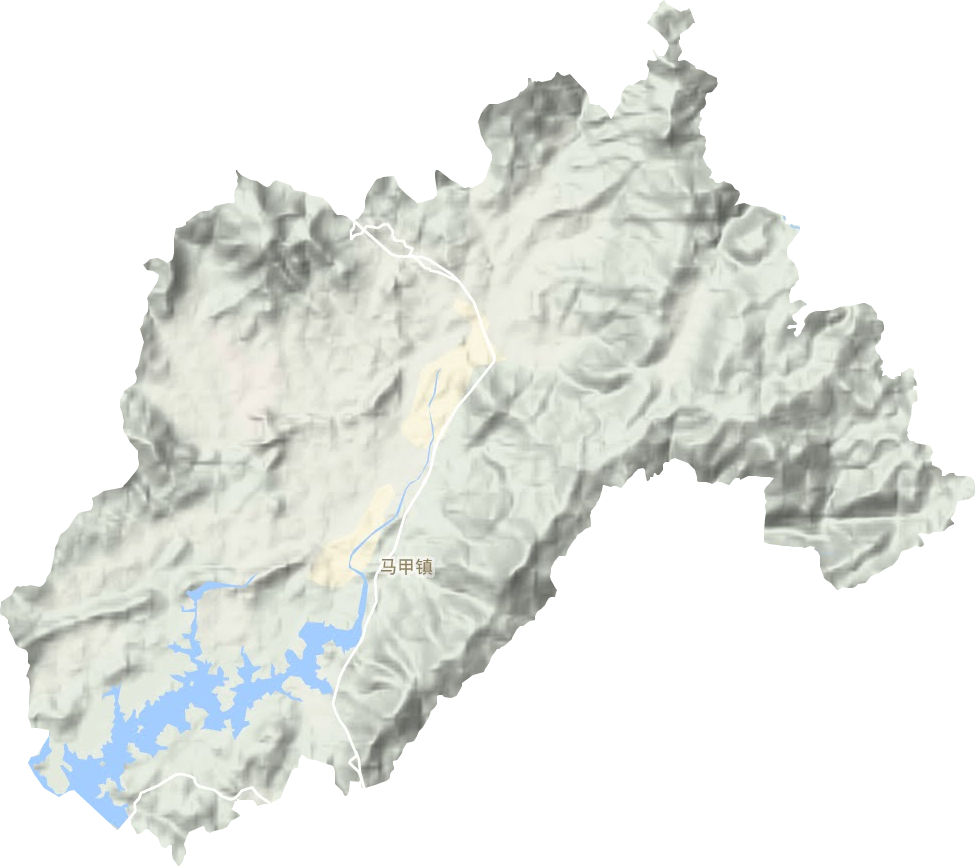 马甲镇地形图
