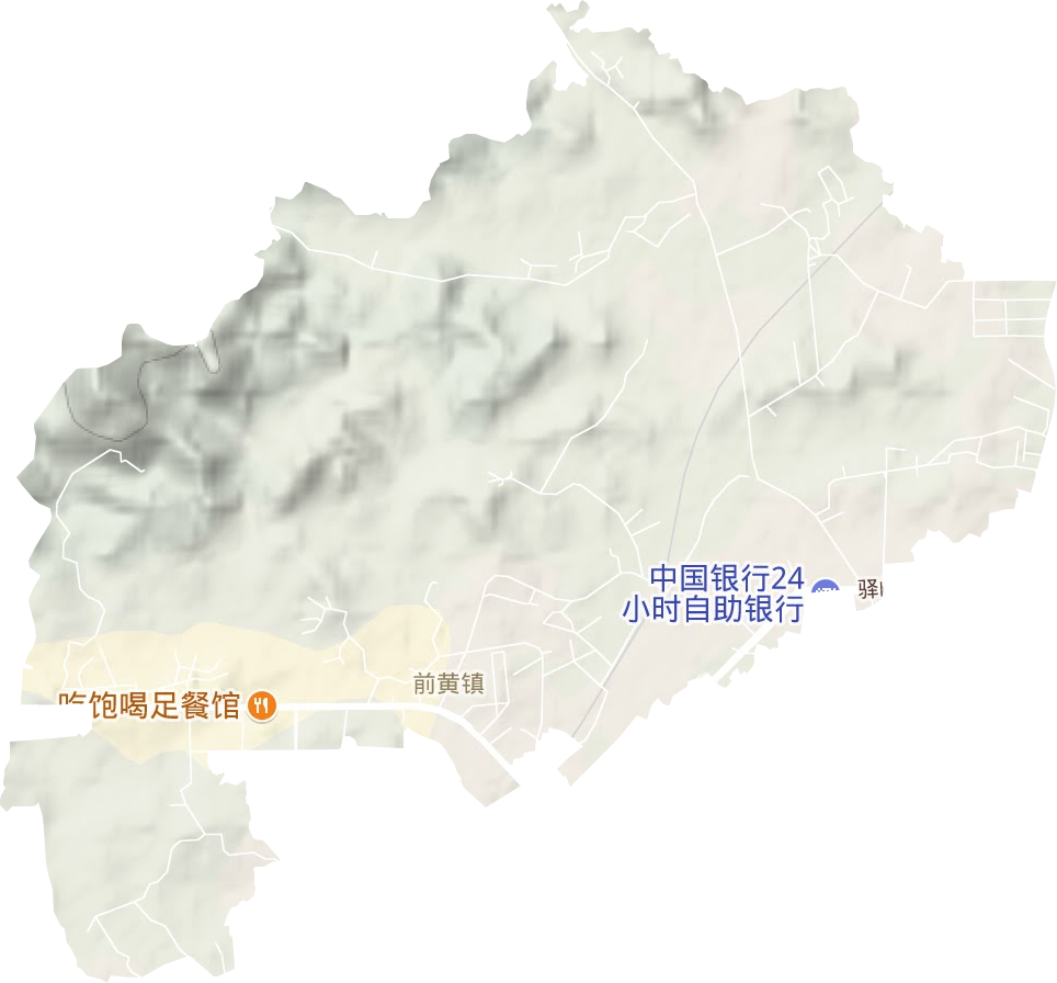 前黄镇地形图
