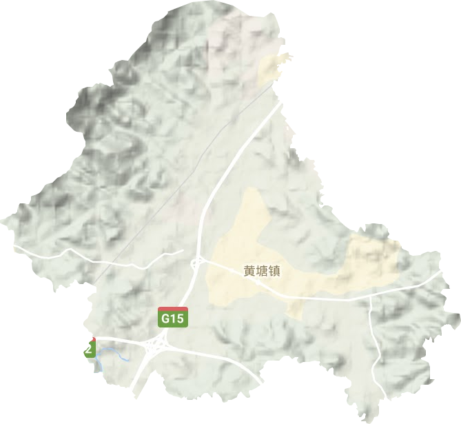 黄塘镇地形图