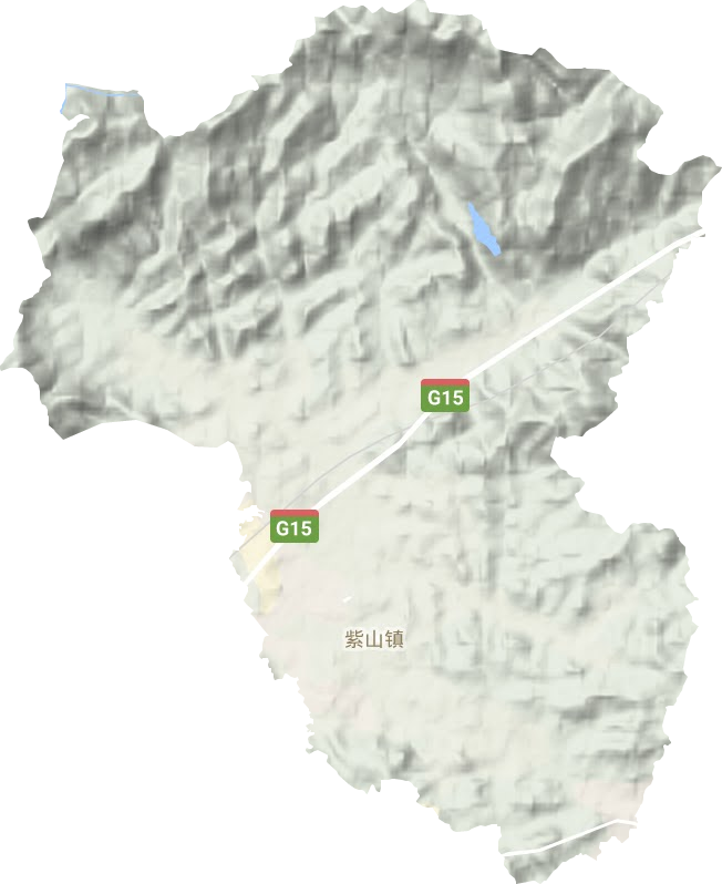 紫山镇地形图