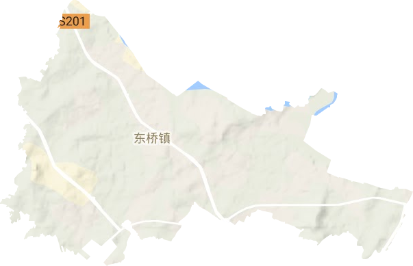 东桥镇地形图