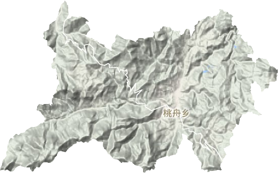 桃舟乡地形图