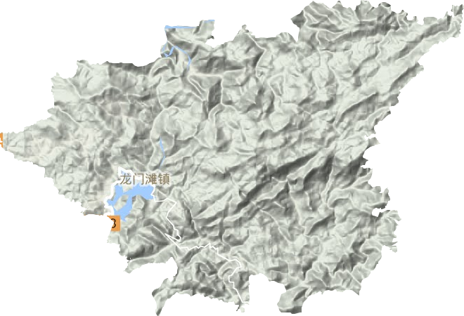 龙门滩镇地形图