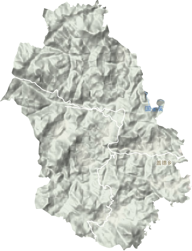 盖德镇地形图