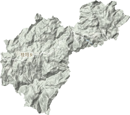 桂阳乡地形图