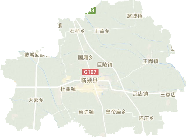临颍县地形图