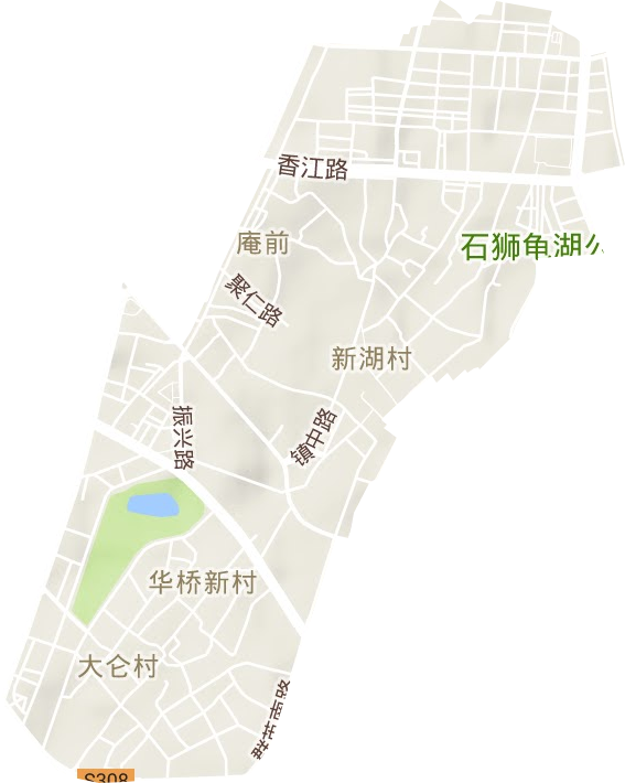凤里街道地形图