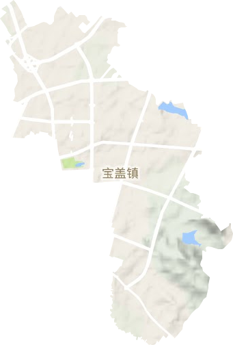 宝盖镇地形图
