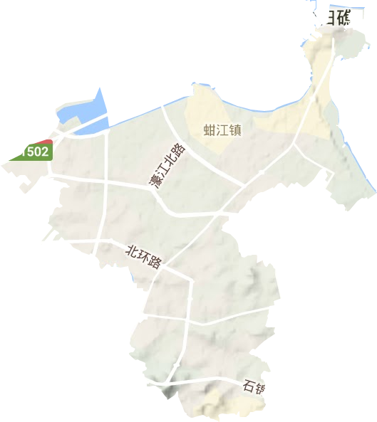蚶江镇地形图