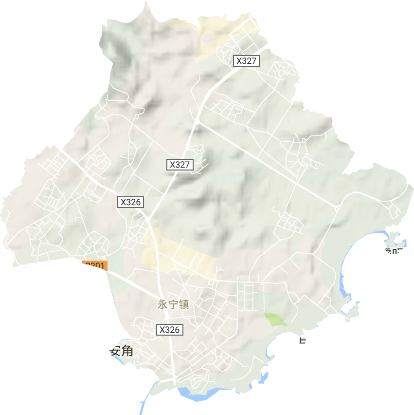 永宁镇地形图