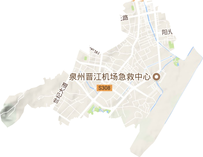 青阳街道地形图