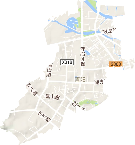 梅岭街道地形图