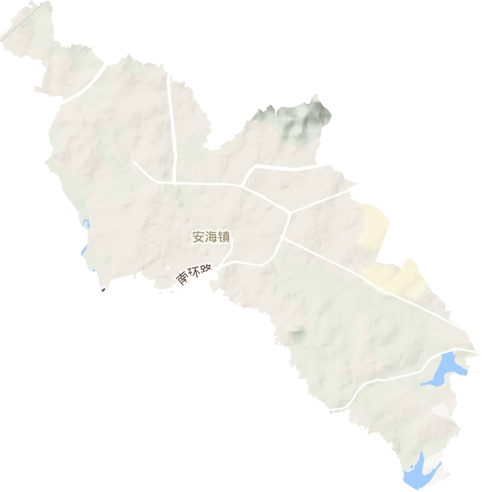 安海镇地形图
