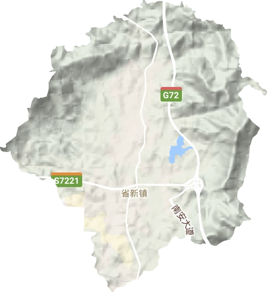省新镇地形图