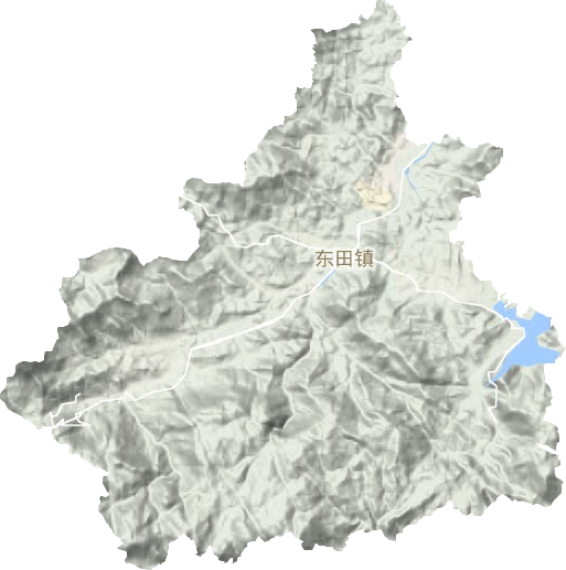 东田镇地形图