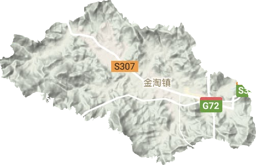 金淘镇地形图