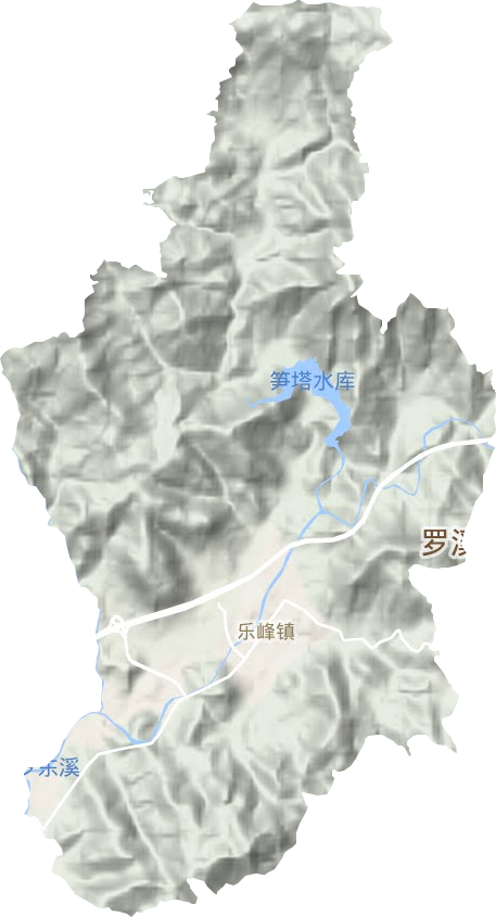 乐峰镇地形图