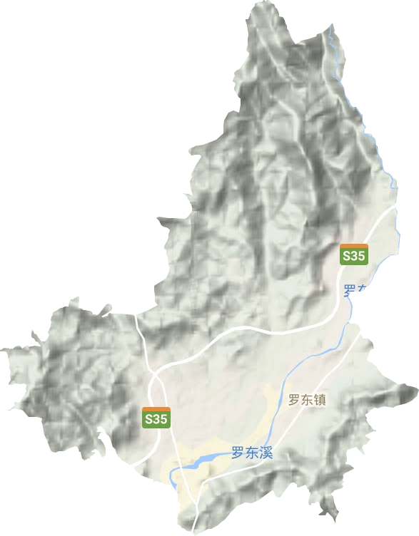 罗东镇地形图