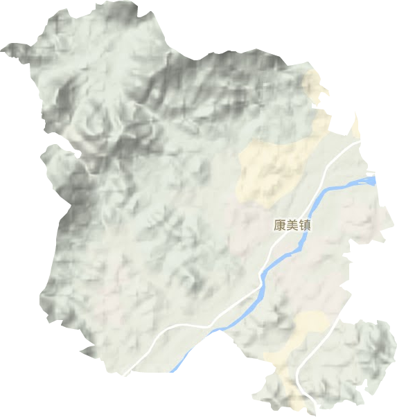 康美镇地形图
