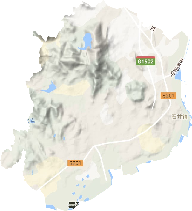 石井镇地形图