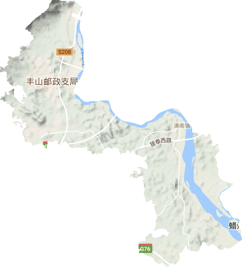 浦南镇地形图