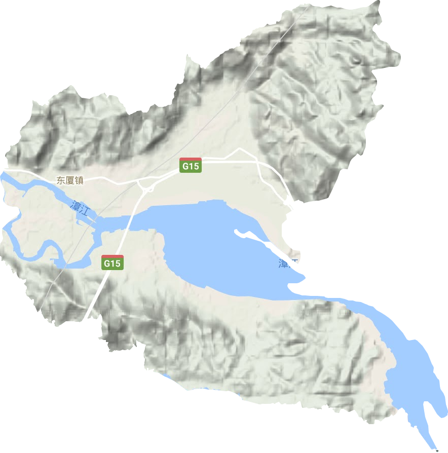 东厦镇地形图