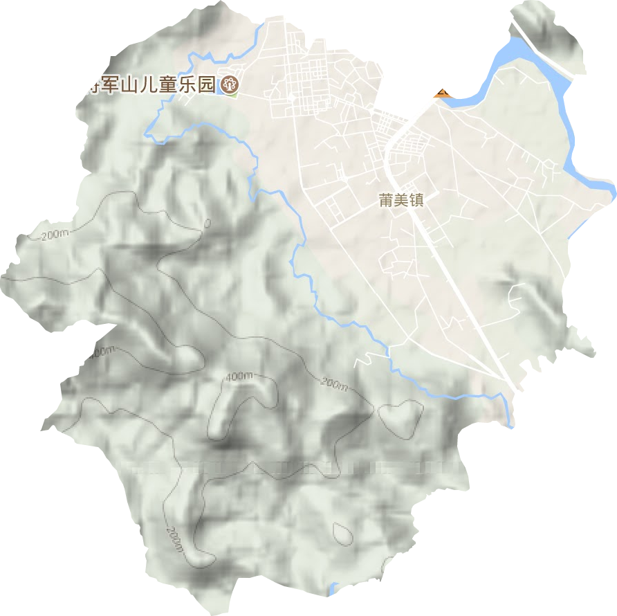 莆美镇地形图