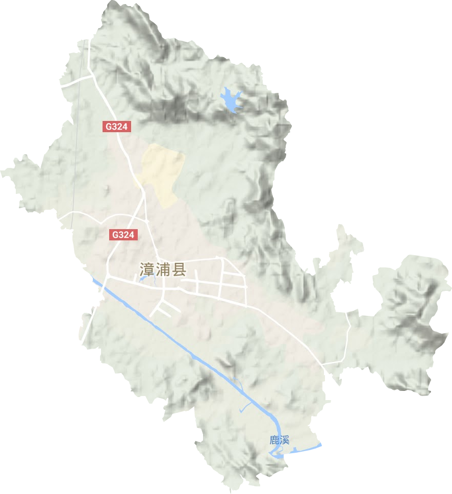 绥安镇地形图