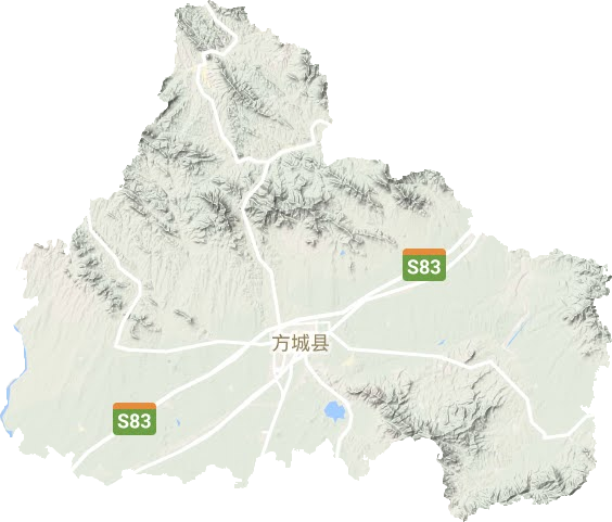 方城县地形图