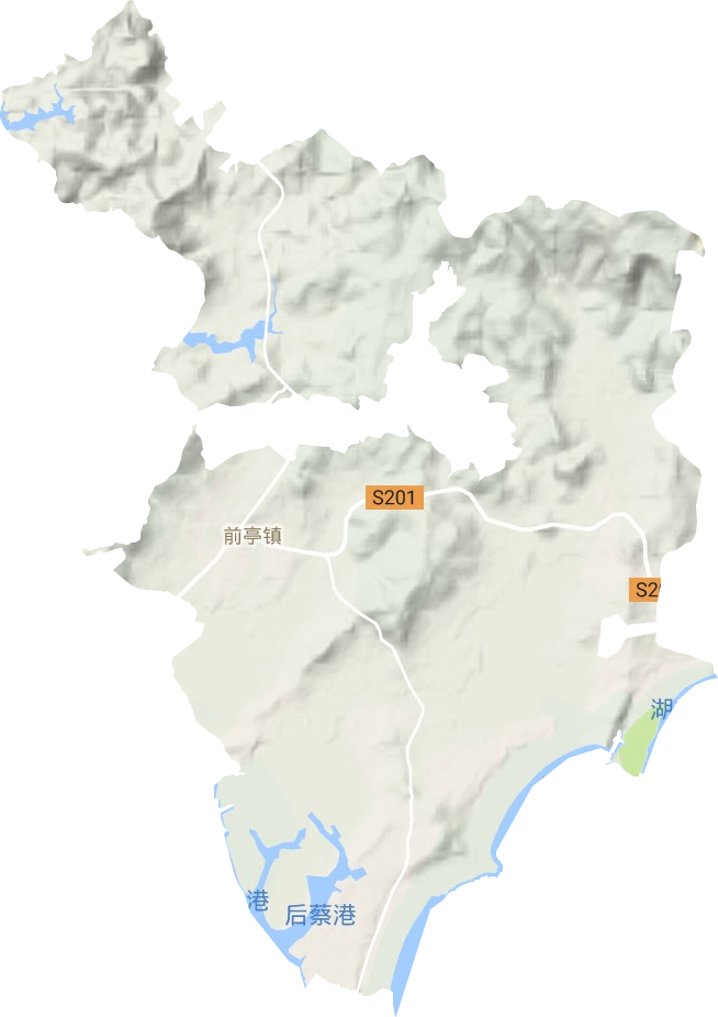 前亭镇地形图