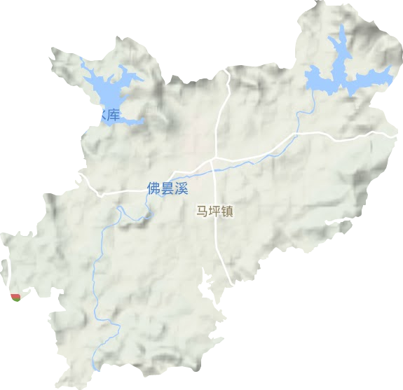 马坪镇地形图