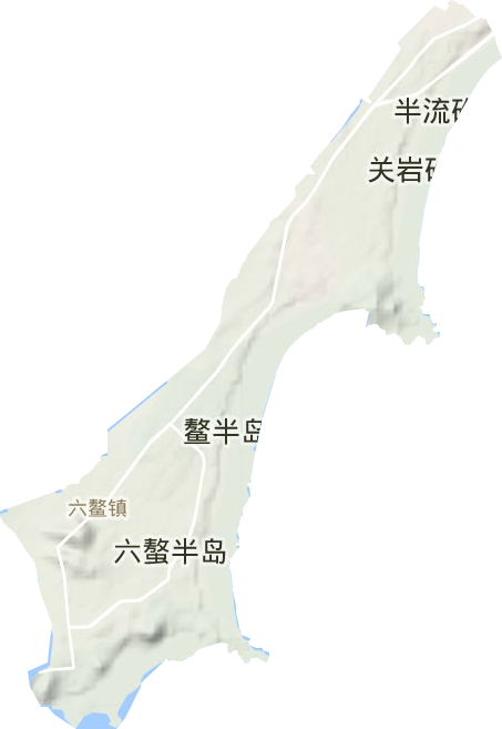 六鳌镇地形图