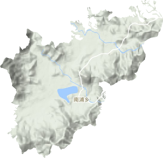 南浦乡地形图