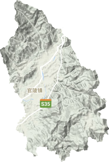 官陂镇地形图
