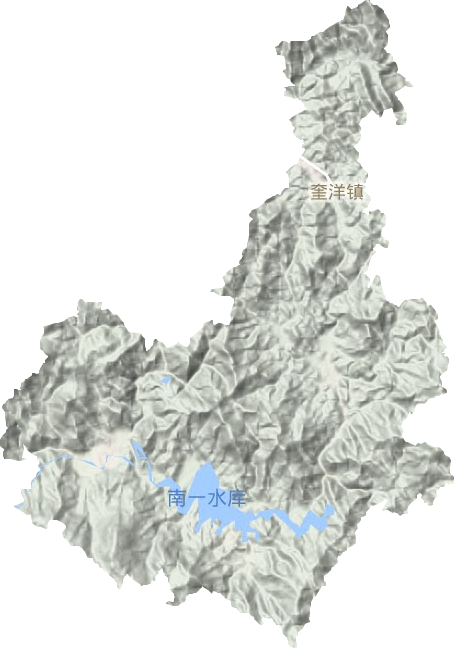 奎洋镇地形图