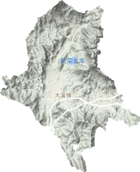 大溪镇地形图