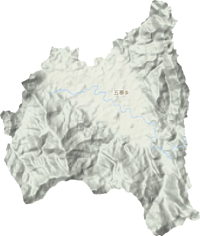 五寨乡地形图