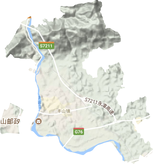 丰山镇地形图