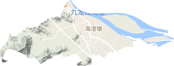 海澄镇地形图