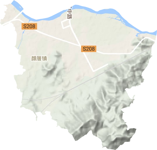 颜厝镇地形图