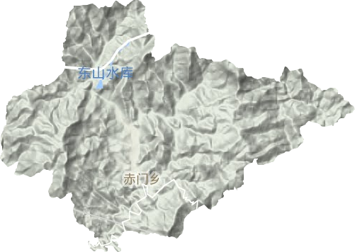 赤门乡地形图