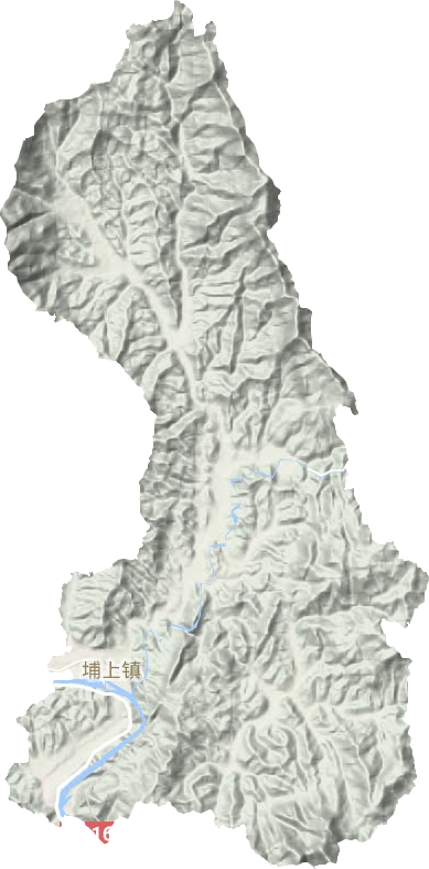 埔上镇地形图