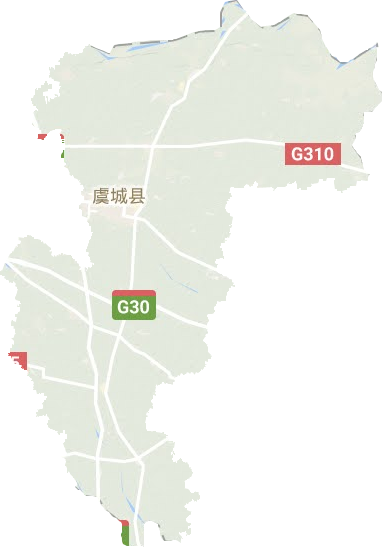 虞城县地形图