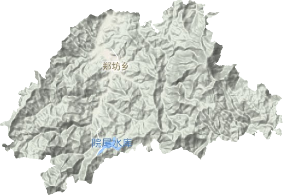 郑坊乡地形图