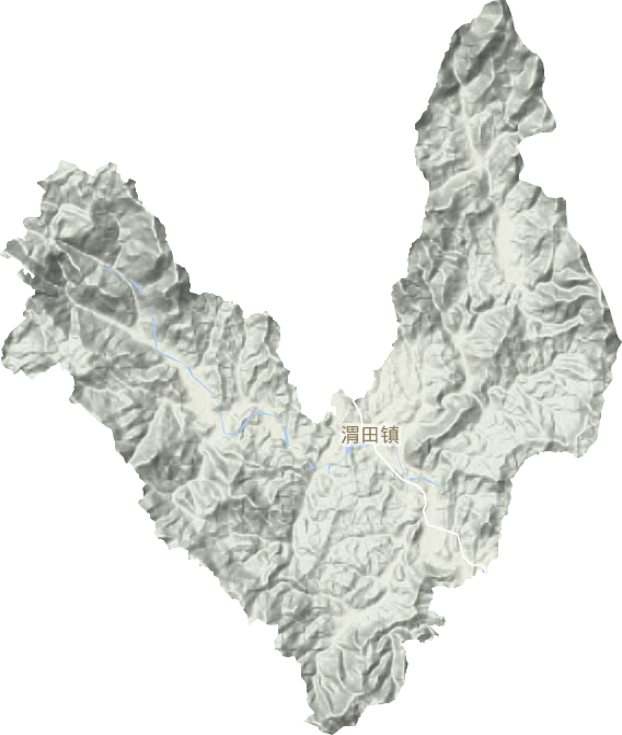 渭田镇地形图