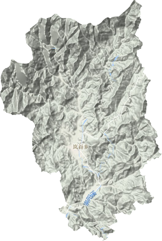 岚谷乡地形图