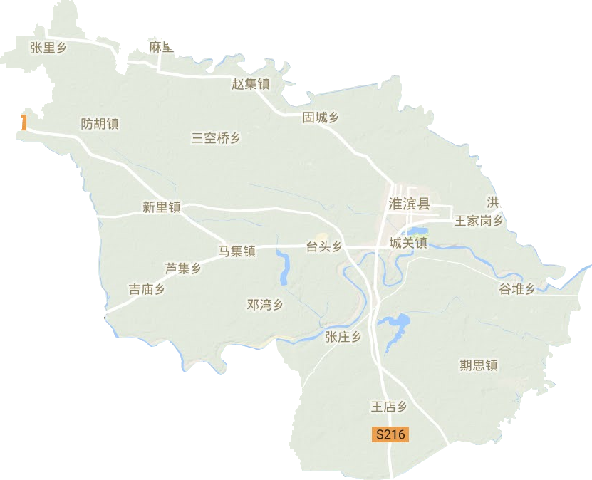 淮滨县地形图