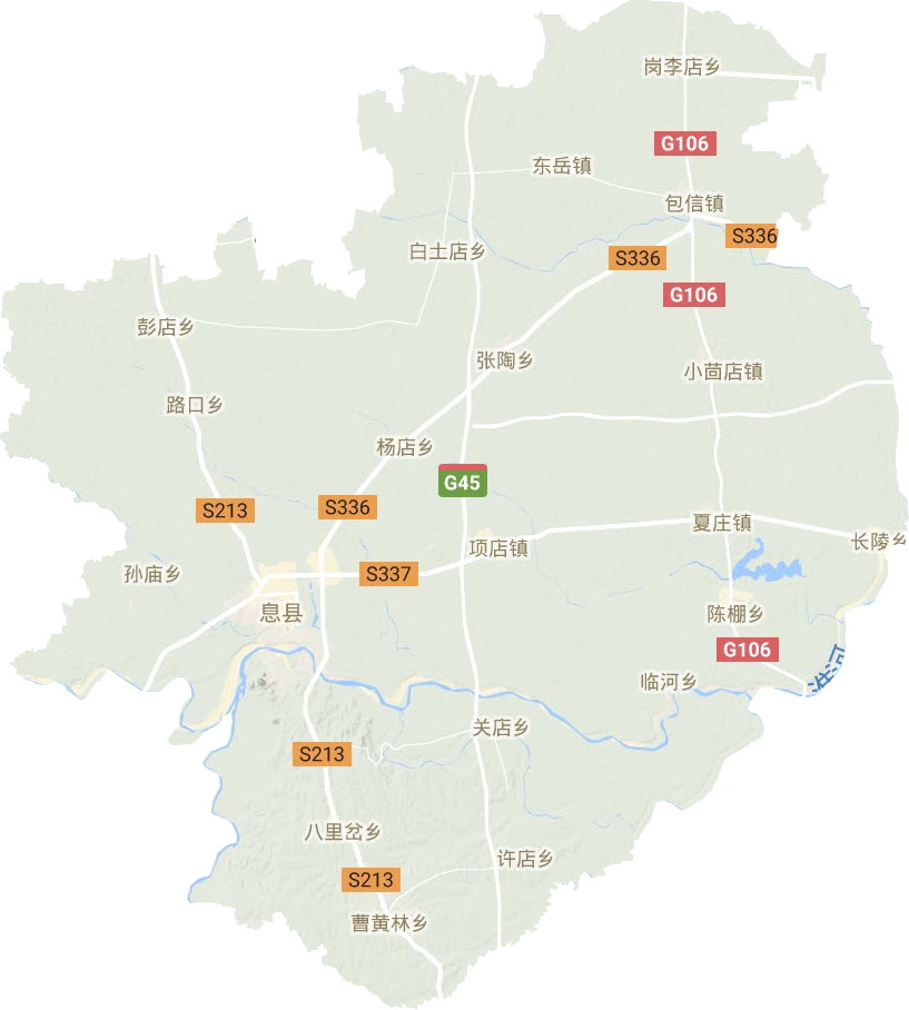 息县地形图