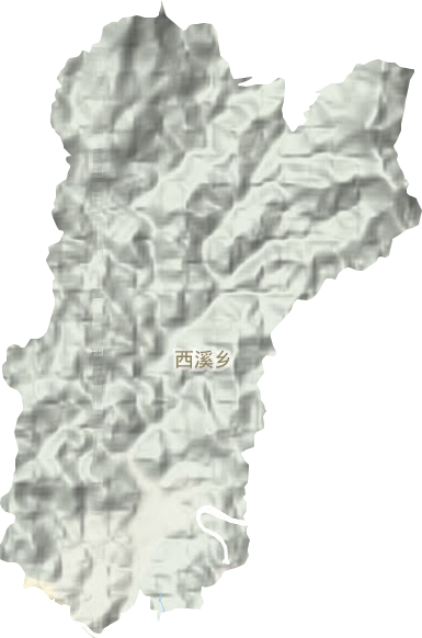 西溪乡地形图