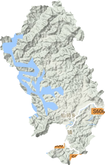 仙师乡地形图